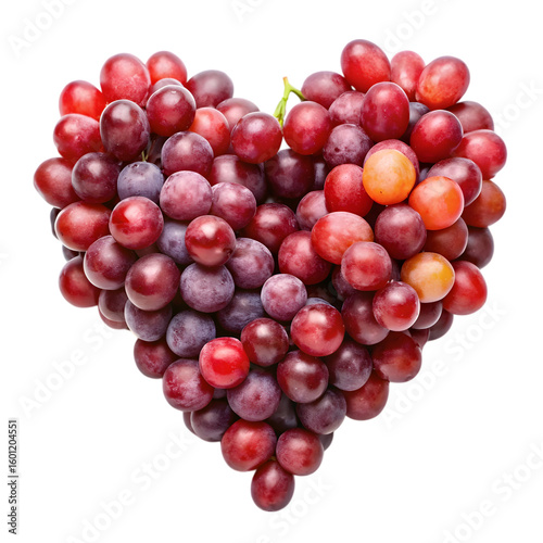 Wallpaper Mural Red Grapes Arranged in a Heart Shape: A Perfect Symbol of Love and Health Torontodigital.ca