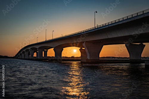 Sunset Glow Under the Hathaway Bridge