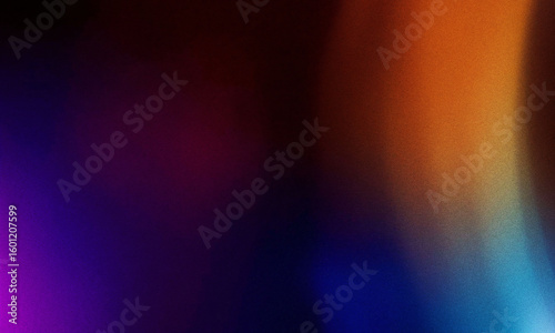 Gradient blur effect, showcasing colorful gradients and grainy textures