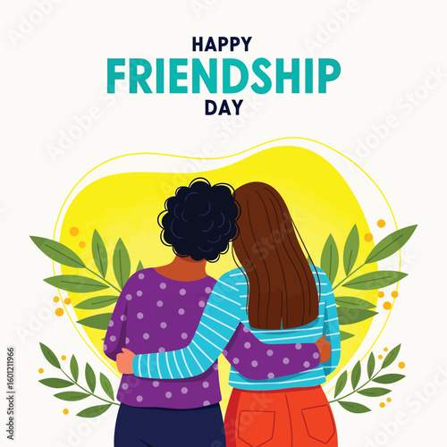 Celebrating the bond of friendship with a warm embrace and heartfelt wishes on this special occasion