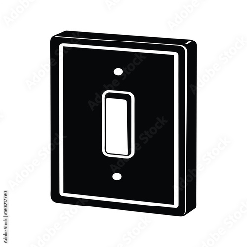 Light Switch Icon Silhouette Vector Illustration
