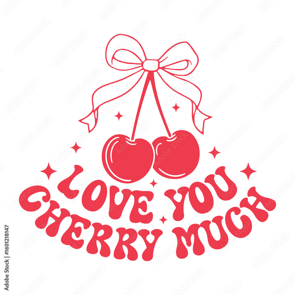 Obraz premium love you cherry much