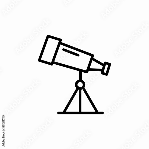 telescope science icon sign vector