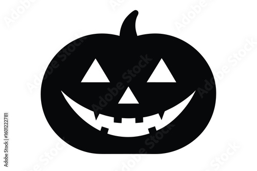 jack o  lantern face vector icon