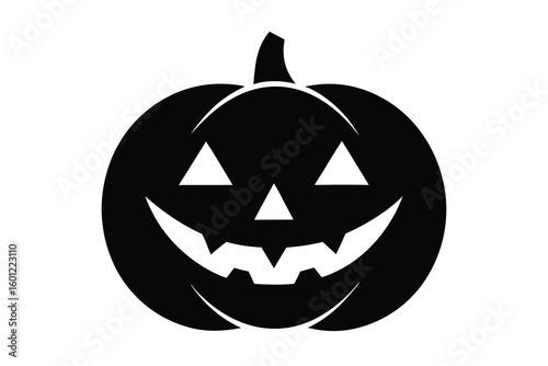 jack o  lantern face vector icon
