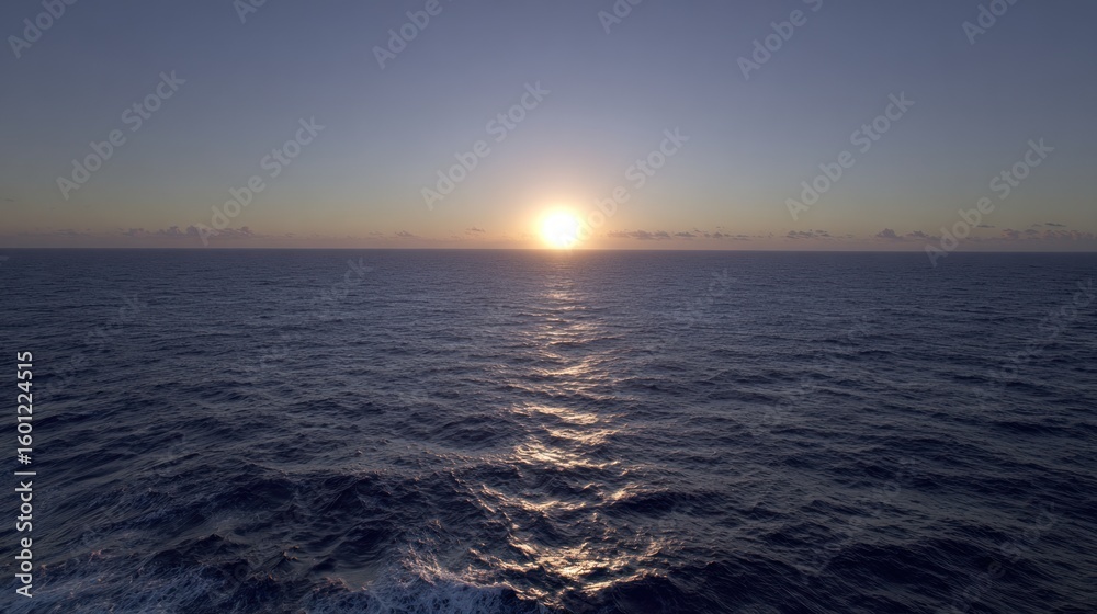 Fototapeta premium Vast ocean sunset