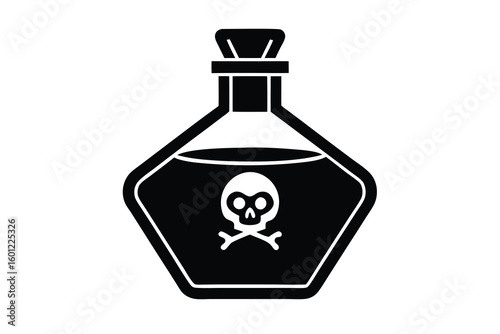 poison bottle vector icon