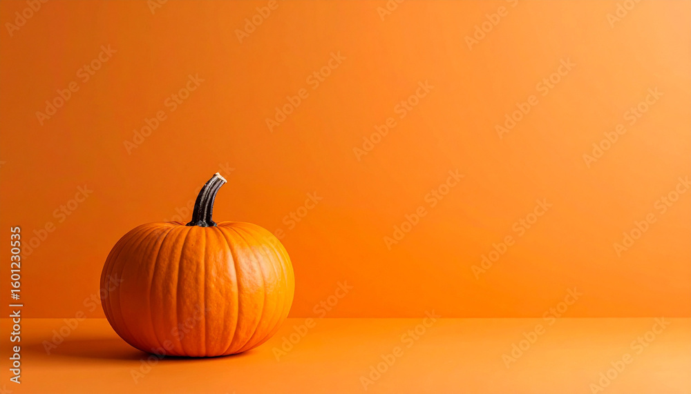 Halloween - pumpkin on an orange background Halloween - pumpkin on an orange background