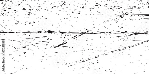 Grunge Scratch Texture Background in Black and White – Distressed Overlay for Vintage Poster, Flyer, or Urban Graphic Design Projects.  Perfect for Vintage Poster Designs and Urban Digital Artworks
