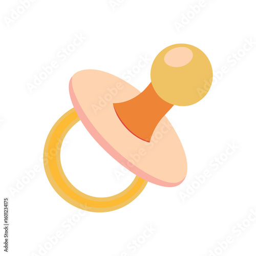 Baby Pacifier Vector Illustration Soother Dummy Infant Comfort Nipple