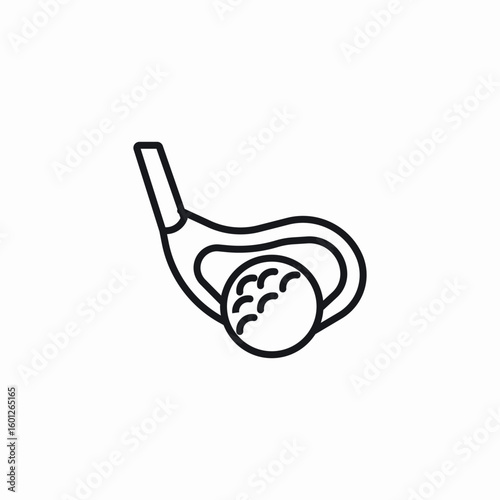 golf club icon sign vector