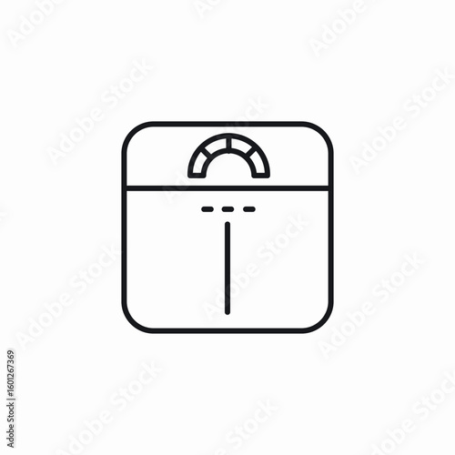 weight scale icon sign vector