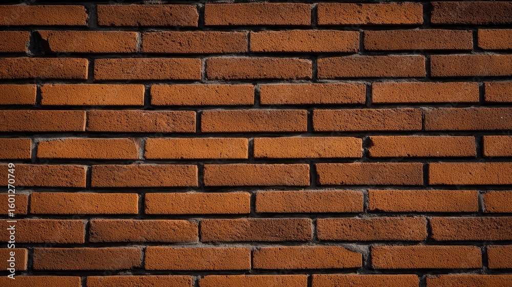 Obraz premium Orange brick wall, even rows