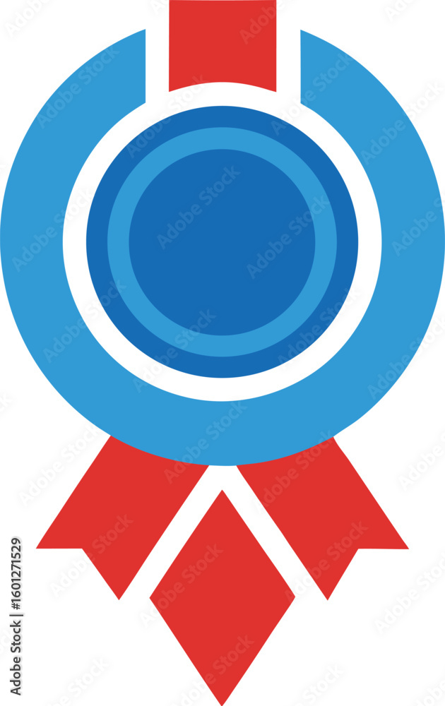 Award medal circle with ribbon icon design Award medal circle with ribbon icon design
