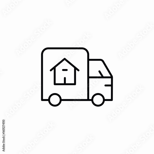 moving services icon sign vector
