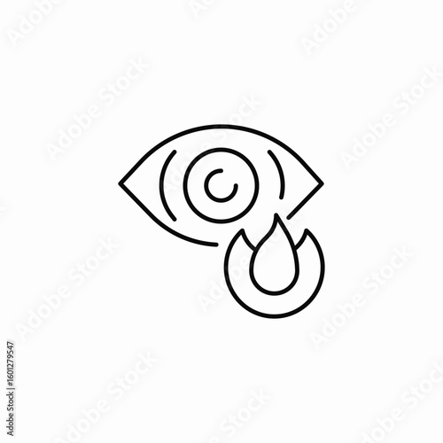 eye hydration icon sign vector