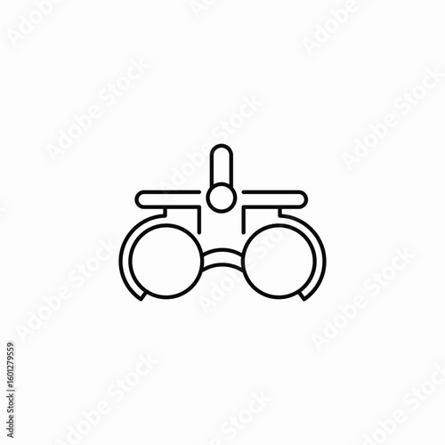 eye examination icon sign vector