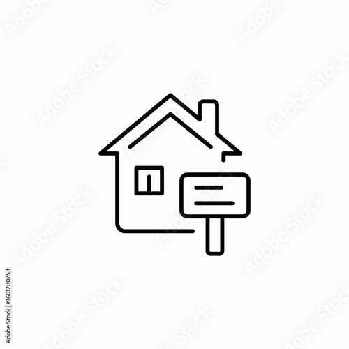 home announcement icon sign vector