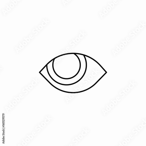 pupil dilation icon sign vector