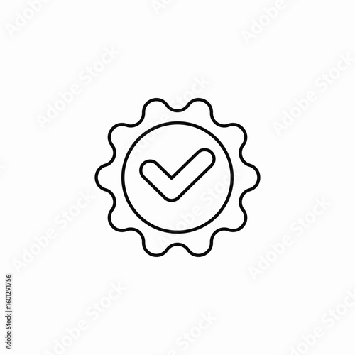 verified service icon sign vector