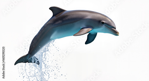 Photos A Majestic Dolphin Leaps Joyfully from the Ocean Water Creating a Dynamic Splash