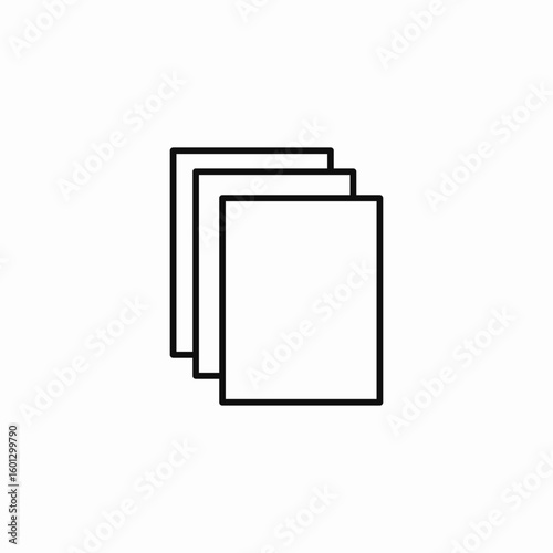 stack of documents icon sign vector