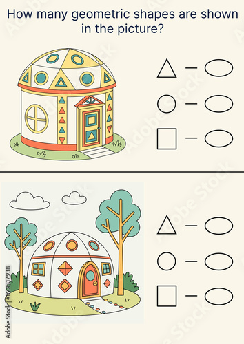 How many geometric shapes are shown in the picture