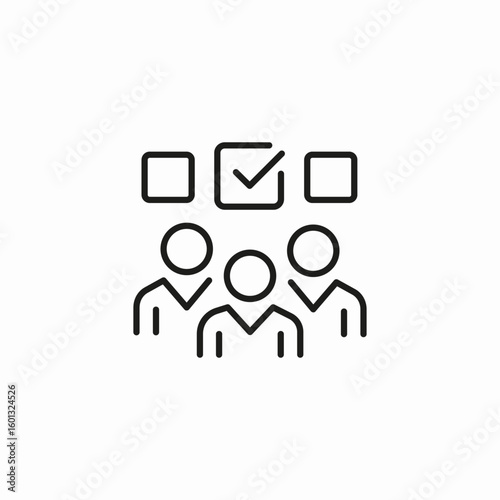 people group vote icon sign vector