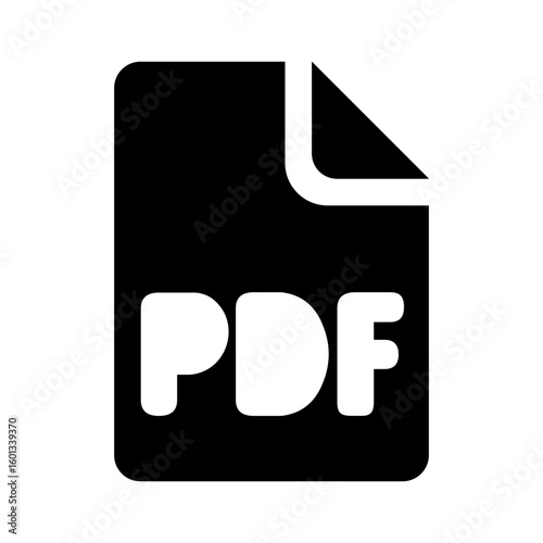 PDF Document Documents viewer Minimalist Icon Vector