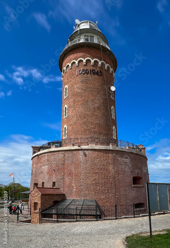 Old lighthouse in Kolobrzeg on the Baltic Sea in Poland