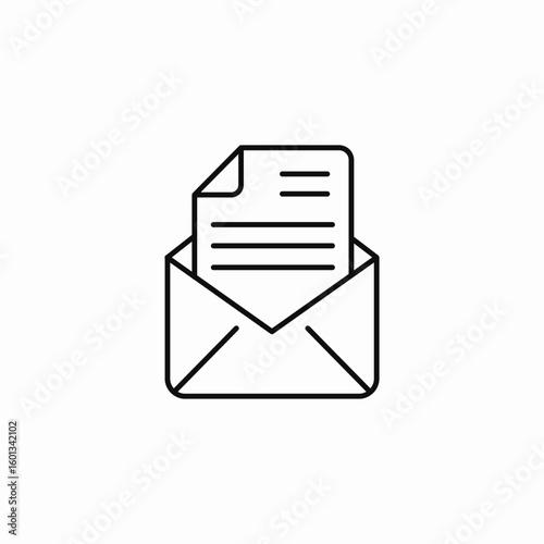 email message document icon sign vector