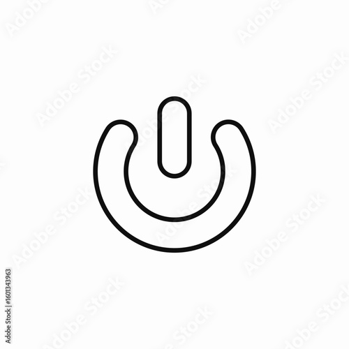 power on off symbol  icon sign vector
