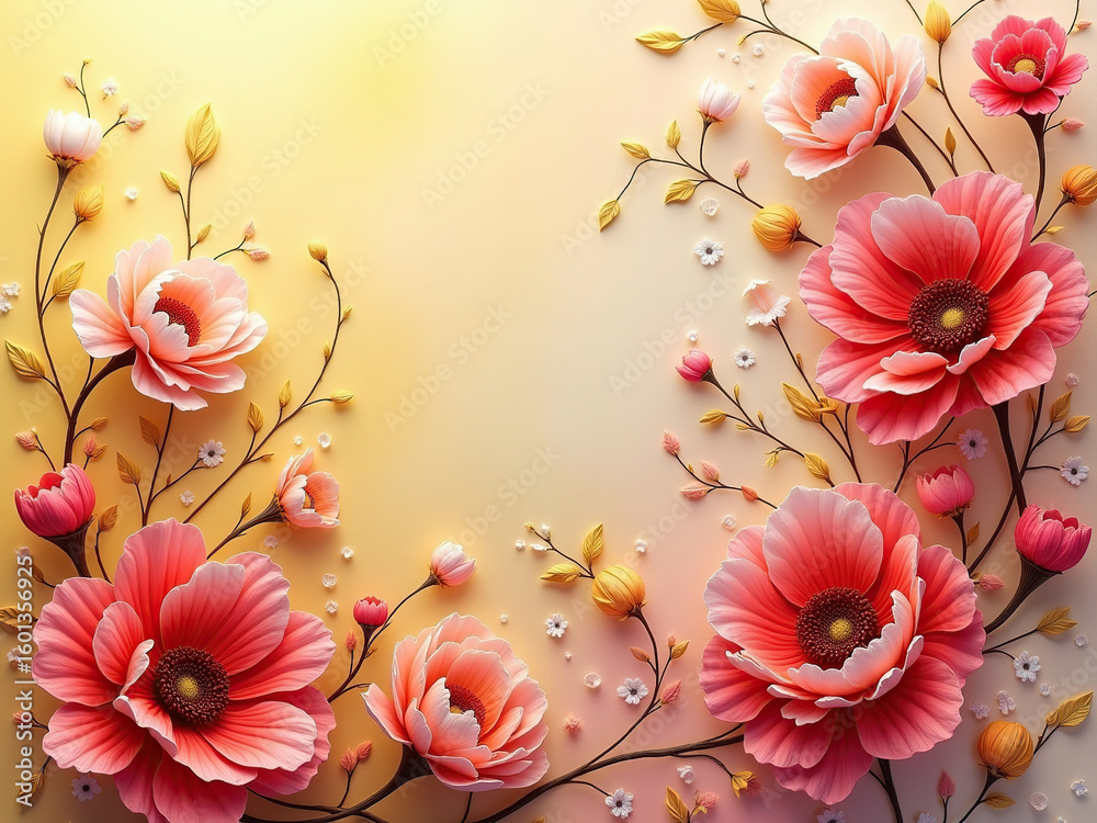 Fototapeta premium abstract floral background
