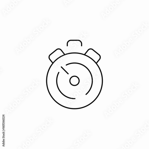 stopwatch timer sport icon sign vector