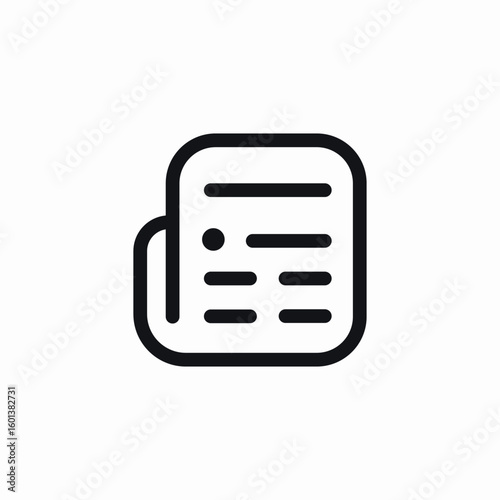 newspaper read icon sign vector