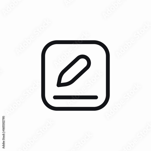 notepad app icon sign vector