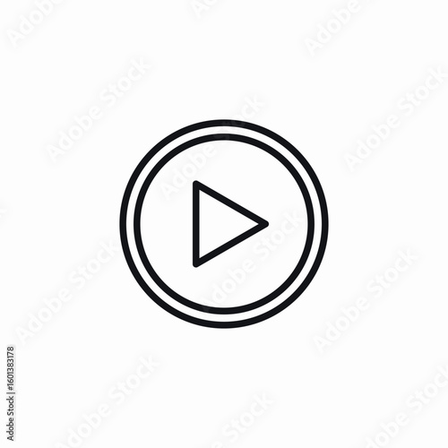 play video icon sign vector