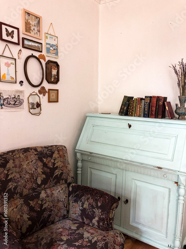 interior of a vintage room