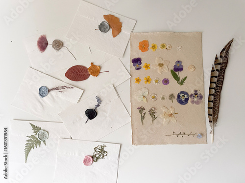 vintage card with flowers