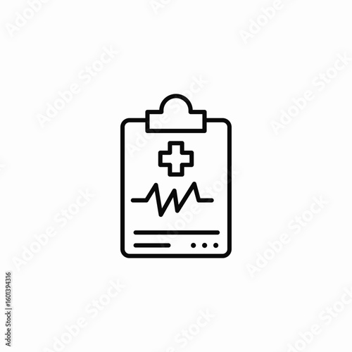 heart clinic department icon sign vector