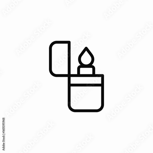 pocket lighter icon sign vector
