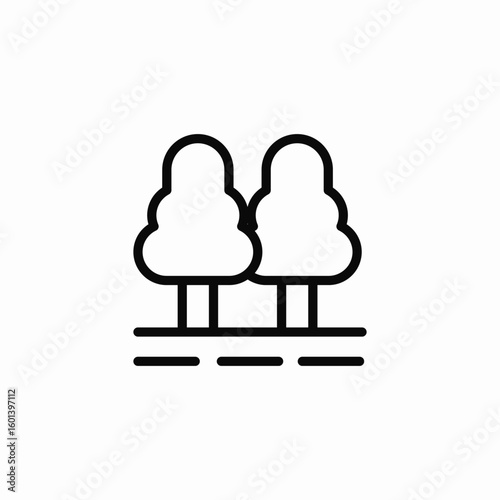 tree forest icon sign vector