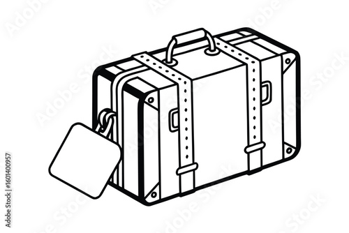 Suitcase With Travel Tags