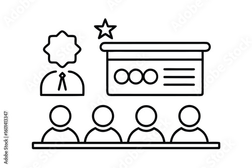 Feedback Session Presentation Icon No Text