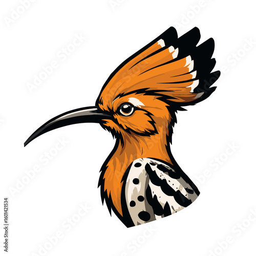 Beautifully detailed illustration of a vibrant bird perched calmly in a natural setting during daylight hours