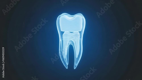Stunning 3D Animation:  Human Tooth Structure, Dental Restoration Process Visualization
