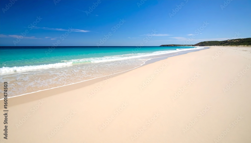 Fototapeta premium Pristine beach scene on a sunny day
