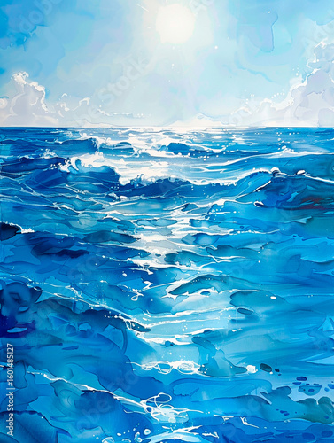 blue sea and sky