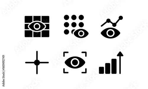 solid icon isolated gaze behaviour model gaze calibration gaze affinity map gaze attention metric gaze fiation cross gaze sampling rate indicator