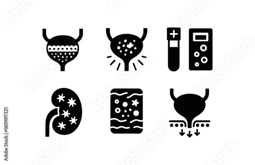 solid icon isolated urinary tract infection urethral epithelium colonization zone urinary tract infection cystitis inflammatory infiltrate urinary tract infection pyuria cell count urinary